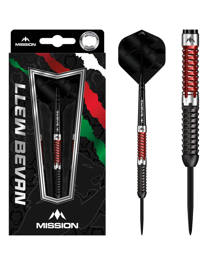 Mission Llew Bevan Darts - Steel Tip - 90% Tungsten