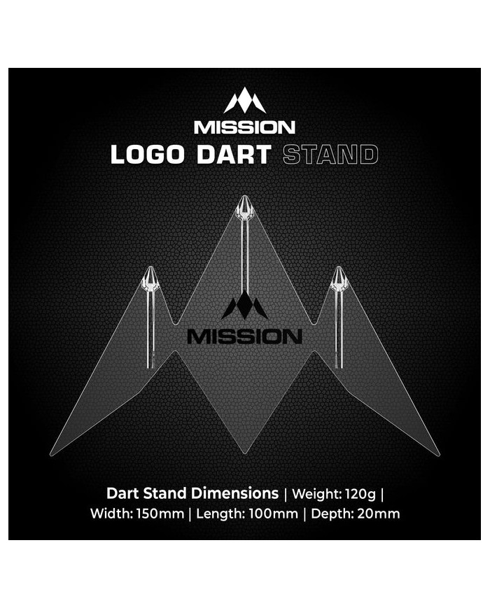 Mission Logo Acrylic 3 Dart Stand