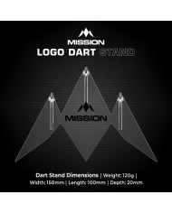 Mission Logo Acrylic 3 Dart Stand