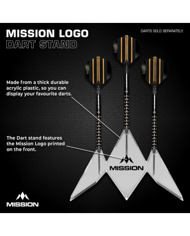 Mission Logo Acrylic 3 Dart Stand