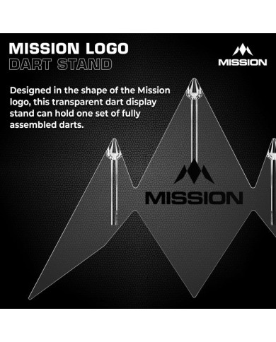 Mission Logo Acrylic 3 Dart Stand