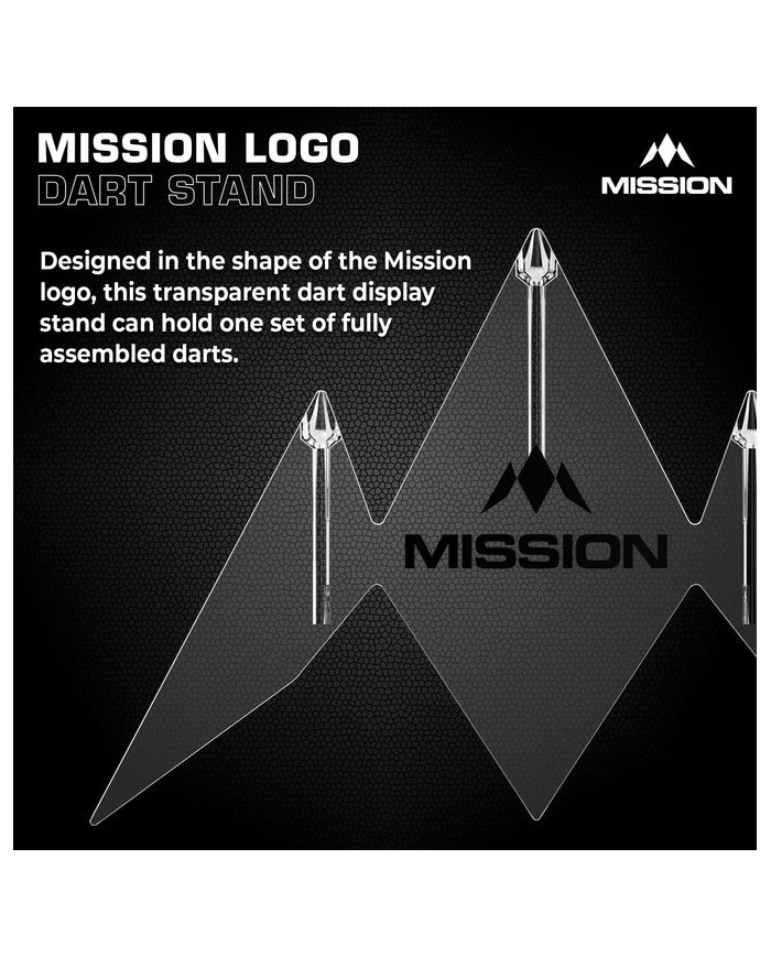 Mission Logo Acrylic 3 Dart Stand
