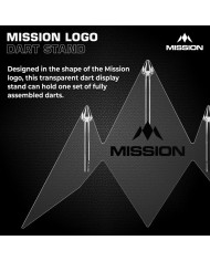 Mission Logo Acrylic 3 Dart Stand