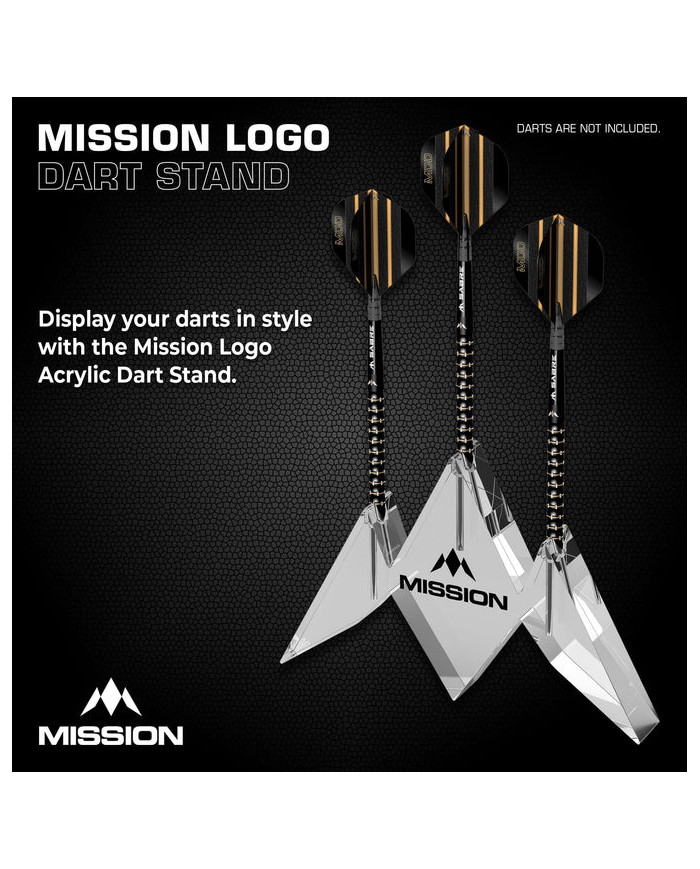 Mission Logo Acrylic 3 Dart Stand