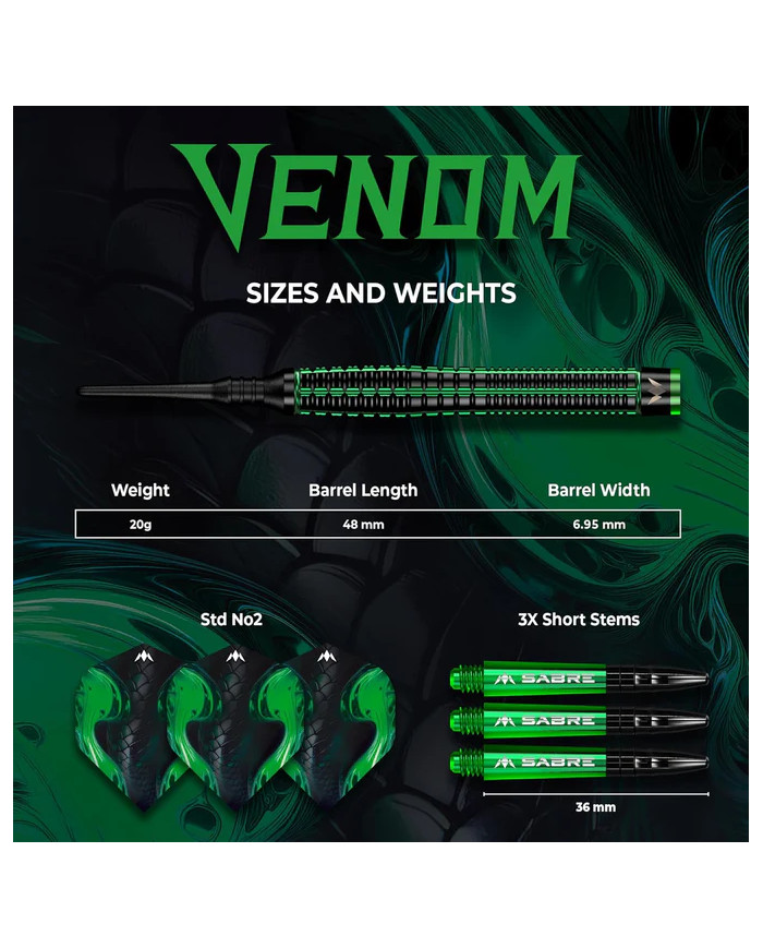 Mission Venom Darts - Steel Tip