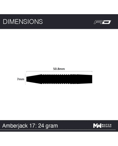 Red Dragon Amberjack Pro 17 Darts - 24g