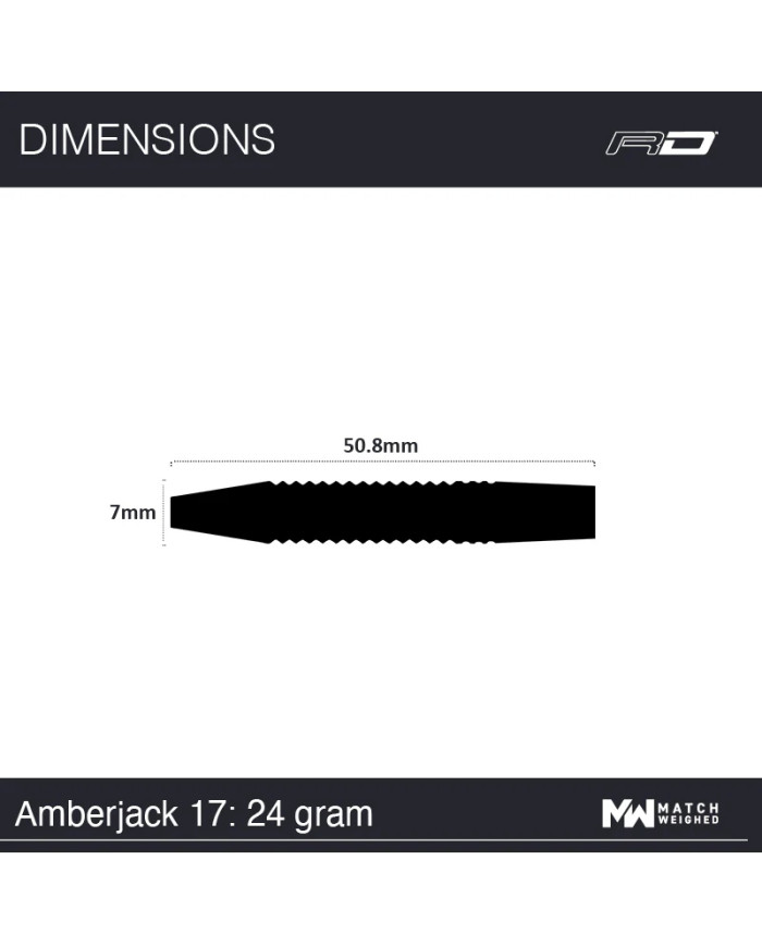 Red Dragon Amberjack Pro 17 Darts - 24g