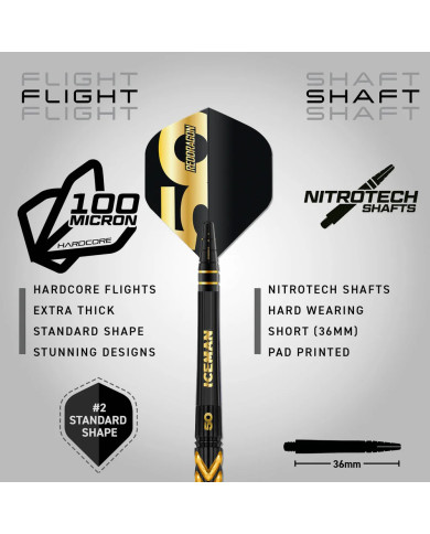 Red Dragon Gerwyn Price 50 Year Anniversary Darts - 23g
