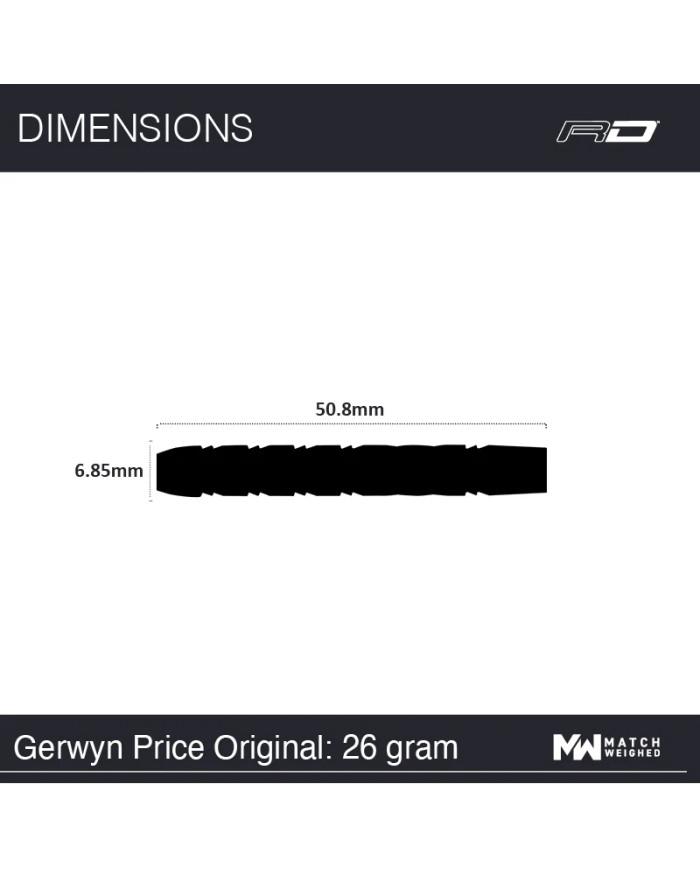 Red Dragon Gerwyn Price Blue Originals V3 Dart