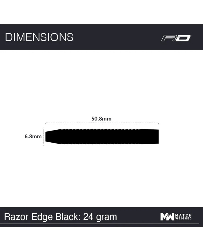 Red Dragon Razor Edge Black Darts