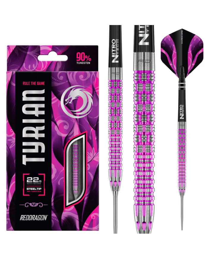 Red Dragon Tyrian 90% Tungsten Steel Tip Darts