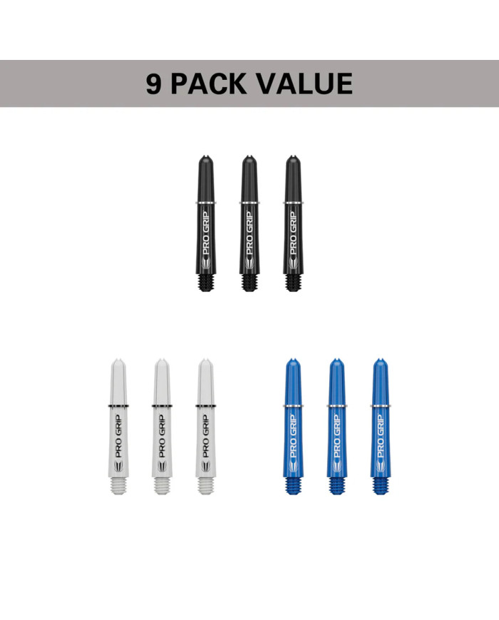 Target 3x Sets Pro Grip Shafts - Black/White/Blue