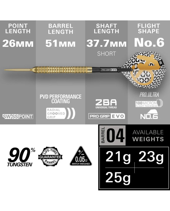 Target Bolide Envy 04 90% SP Steel Tip Darts 2026