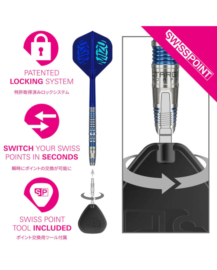 Target Japan Mizu 01 90% Tungsten SP Steel Tip Darts