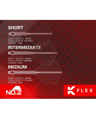 Target K-Flex Dart Flight System No2 - White