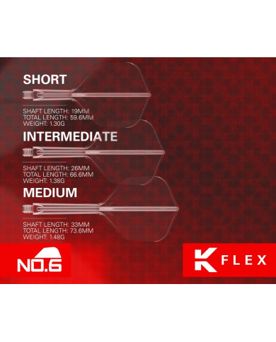 Target K-Flex Dart Flight System No6 - Blue