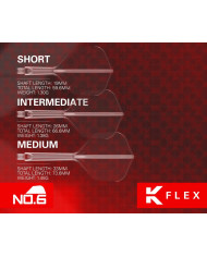 Target K-Flex Dart Flight System No6 - Red