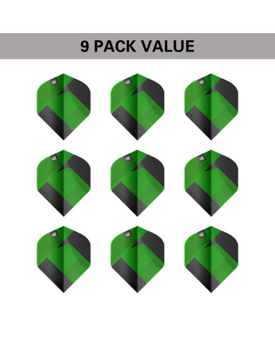 Target Tag Flights Green No2 - 3 Sets
