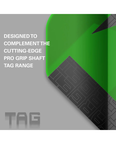 Target Tag Ten-X Flights Green - 3 Sets