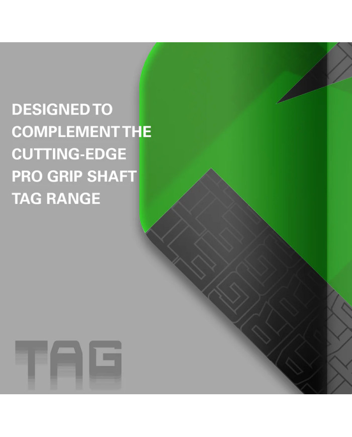 Target Tag Ten-X Flights Green - 3 Sets