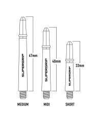 Harrows Supergrip Shafts -Blue