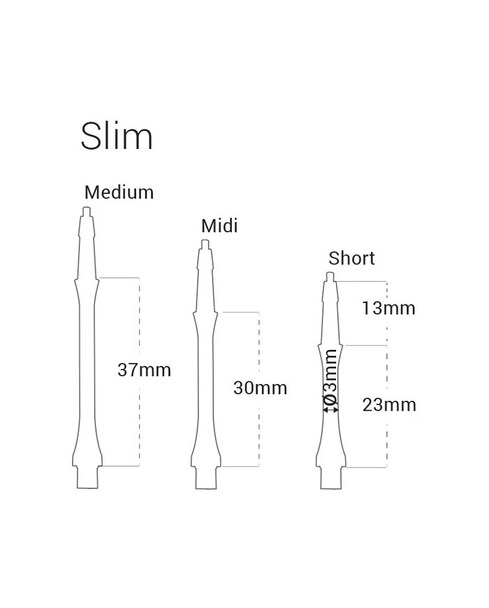 Harrows Clic System Shafts Slim White