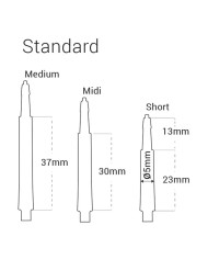 Harrows Clic System Shafts Standard Black