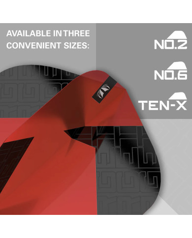Target Tag Flights Red No2 - 3 Sets