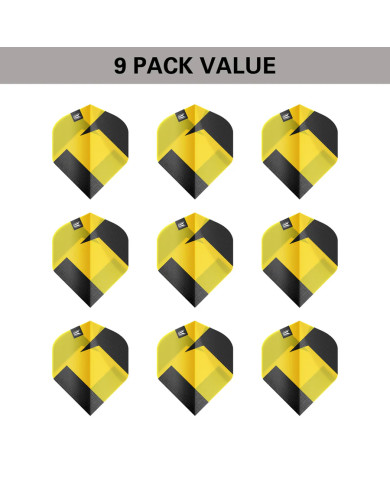 Target Tag Ten-X Flights Yellow - 3 Sets