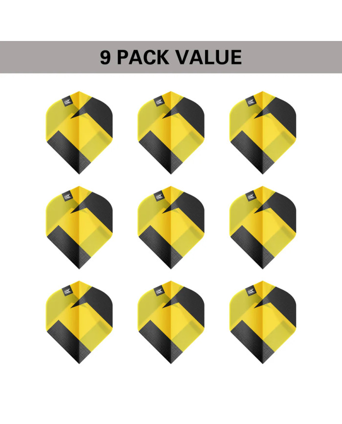 Target Tag Ten-X Flights Yellow - 3 Sets