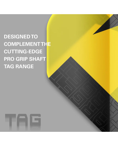 Target Tag Ten-X Flights Yellow - 3 Sets