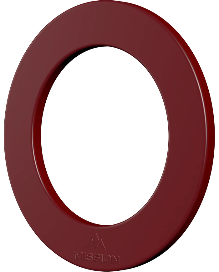 Mission Dartboard Surround Heavy Duty - Embossed Logo - Red