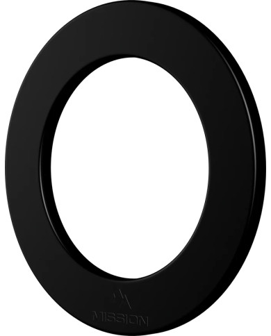 Mission Dartboard Surround Heavy Duty - Embossed Logo - Black