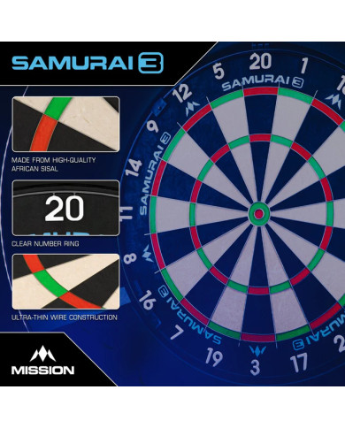 Mission Samurai 3 Dartboard