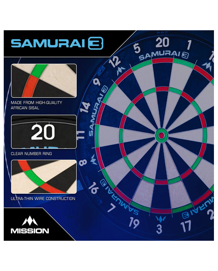 Mission Samurai 3 Dartboard