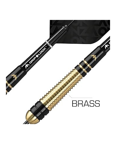 Mission Onza Brass Darts - M2 - Black & Gold - 22g