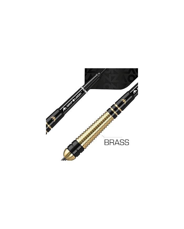 Mission Onza Brass Darts - M2 - Black & Gold - 22g