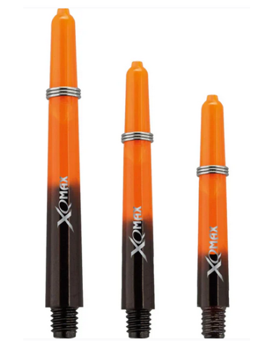 XQMax Gradient Polycarbonate Dart Shafts - Orange/Black