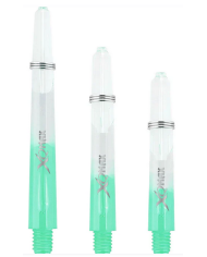 XQMax Gradient Polycarbonate Dart Shafts - Green/Clear
