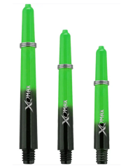 XQMax Gradient Polycarbonate Dart Shafts - Green/Black