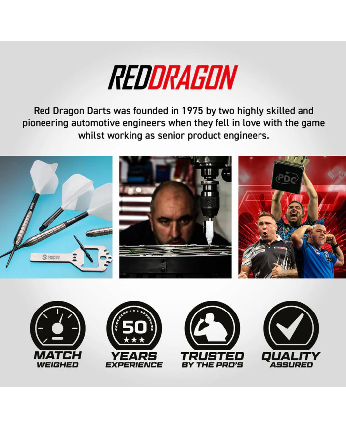 Red Dragon Luke Humphries TX1 Pioneer Switch Point 90% Tungsten Steel Tip Darts