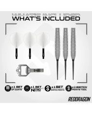Red Dragon Luke Humphries TX1 Pioneer Switch Point 90% Tungsten Steel Tip Darts