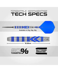 Red Dragon Gerwyn Price Blue Original Switch Point 90% Tungsten Steel Tip Darts
