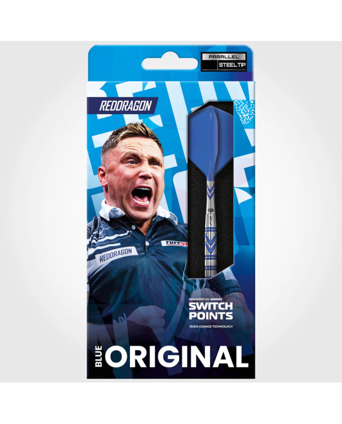 Red Dragon Gerwyn Price Blue Original Switch Point 90% Tungsten Steel Tip Darts