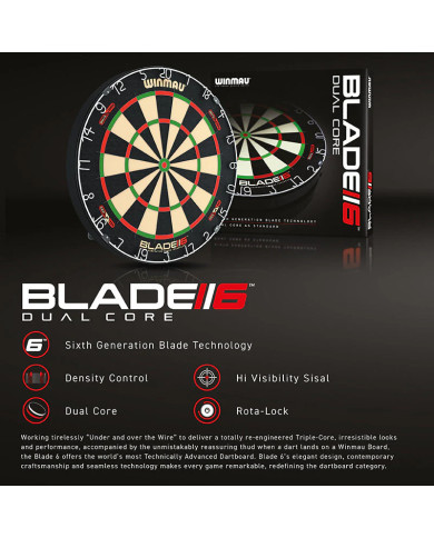 Winmau Blade 6 Dual Core Dartboard