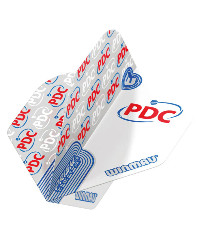Winmau Prism Zeta PDC Flights - Grey & White
