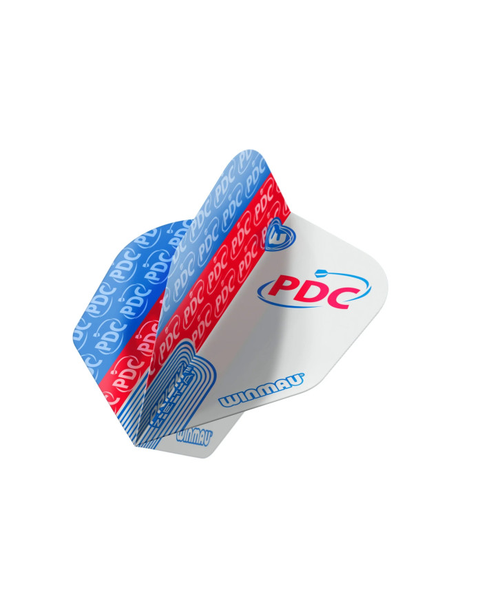 Winmau Prism Zeta PDC Flights - Grey/Blue/Red