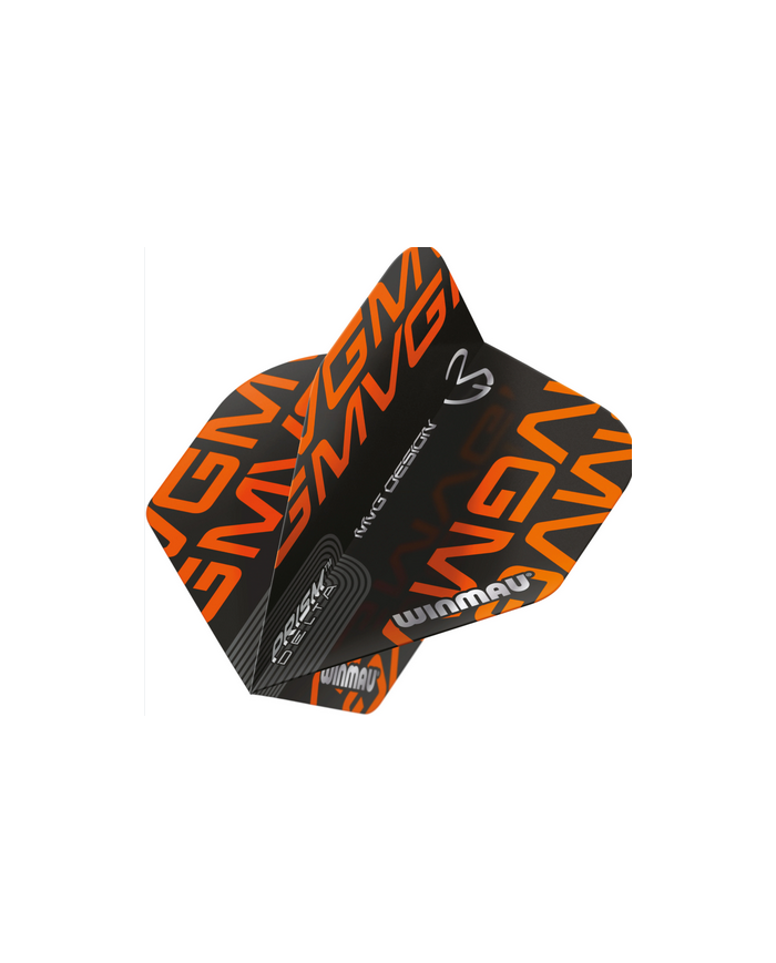 Winmau Prism Delta MVG Design Flights - Black/Orange