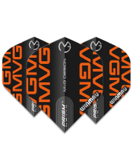 Winmau Prism Delta MVG Design Flights - Black/Orange