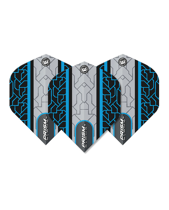 Winmau Prism Alpha Flights - Grey/Blue